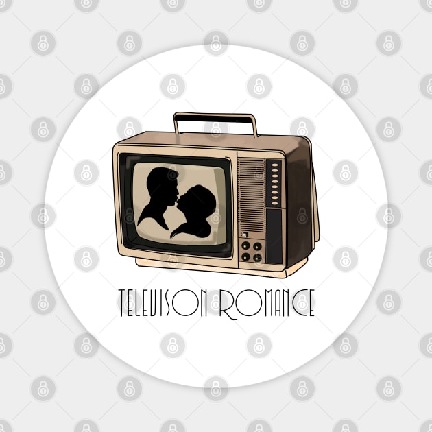 Television Romance- Vintage-Relationship Magnet by Vtheartist